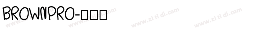 BROWN PRO字体转换